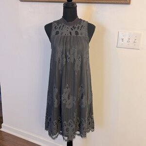 Maurices Classy Lace Neckline Baby Doll Dress, Sz. S.